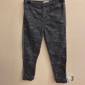 SUNDRY women’s CAMO jeans pants with side SPARKLE seams cotton size 29
